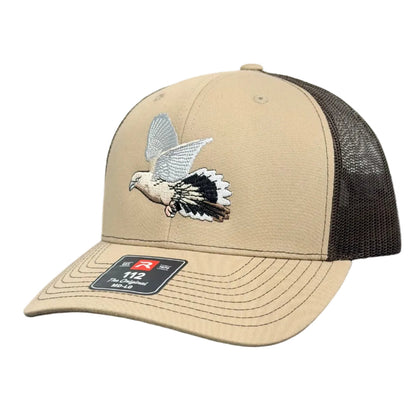 American Flyway Waterfowl 112 Khaki / Coffee Turkey Tracks Hat