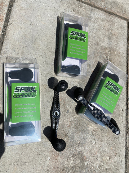 Hi-Speed Handle, 110 mm Spool Speed Solid Carbon Handle **NEW
