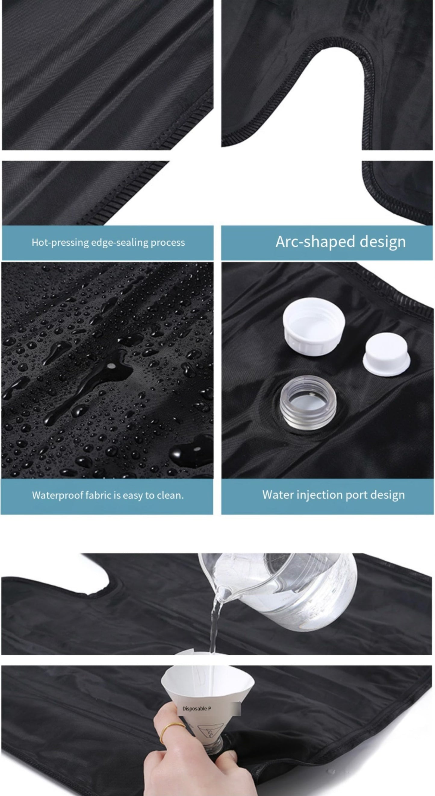 LITEGUEST Water Cooling Gel Seat Cushion Portable U-Shaped Pad