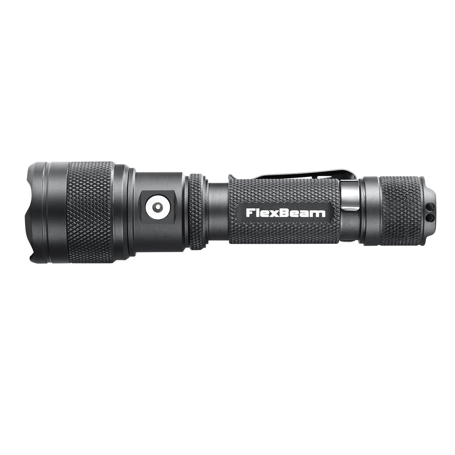 Powertac FlexBeam- 1200 Lumen Adjustable Beam Rechargeable Flashlight