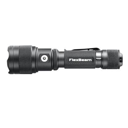 Powertac FlexBeam- 1200 Lumen Adjustable Beam Rechargeable Flashlight
