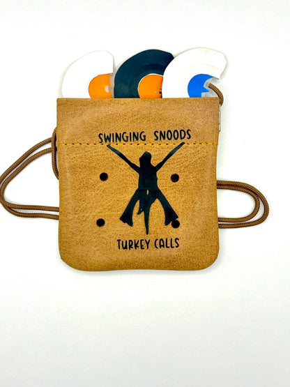 Swinging Snoods Turkey Calls Leather Mouth Call Pouch