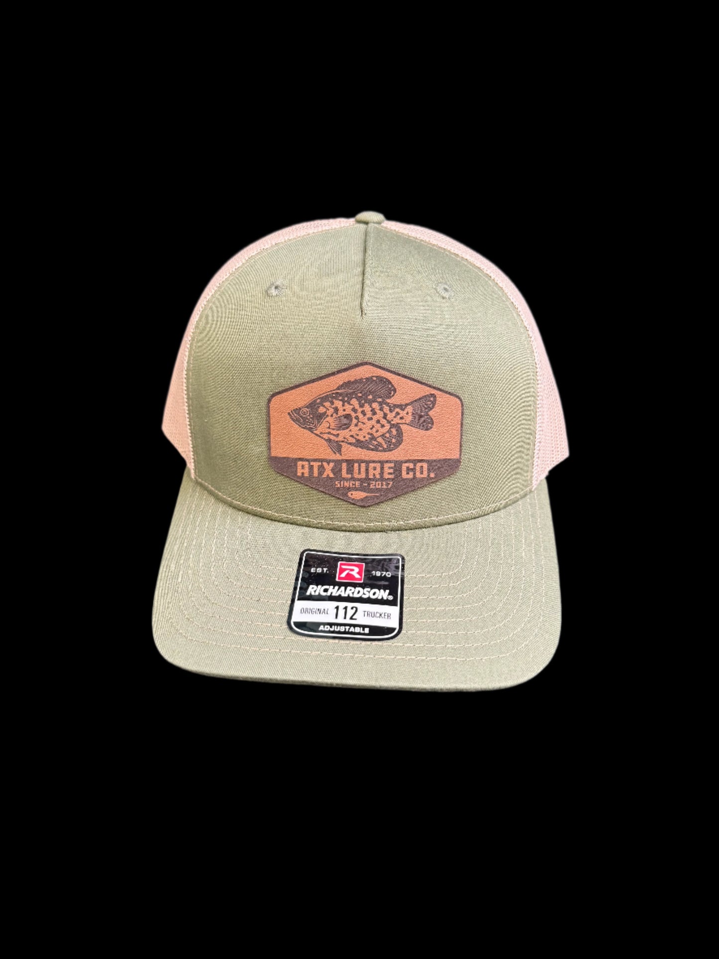 ATX Leather Crappie Patch Hat