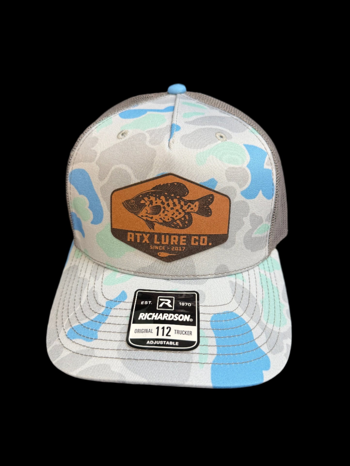 ATX Leather Crappie Patch Hat