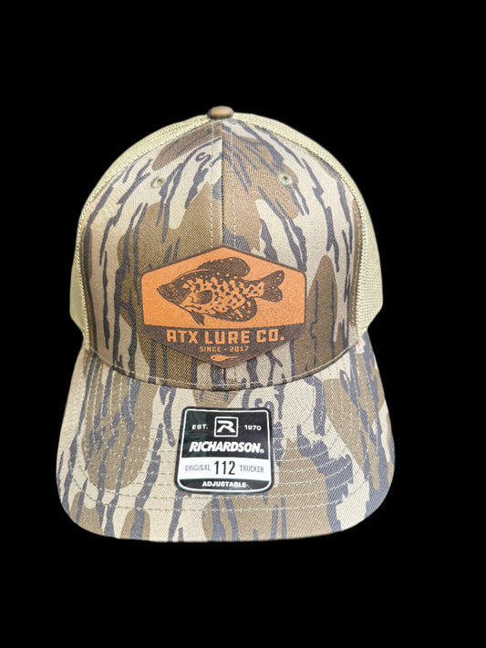 ATX Leather Crappie Patch Hat