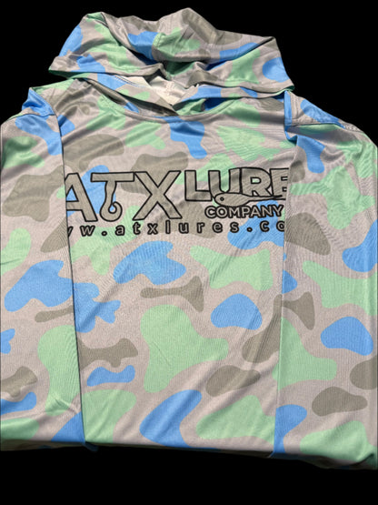 ATX Saltwater Blue Camo Fishing Shirt
