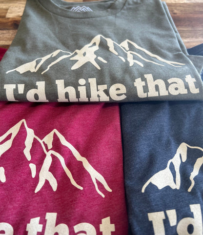Timpanogos Hiking Co. I'd Hike That Graphic Tee