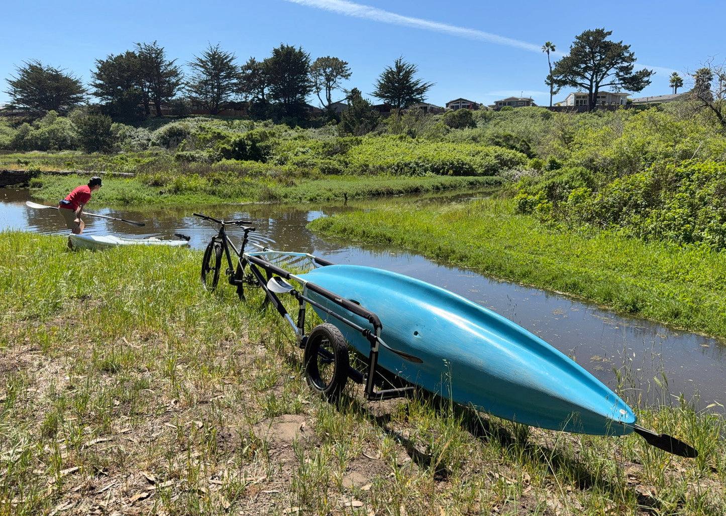 Moved By Bikes SUP and Kayak Trailer V2 - Aluminum Frame