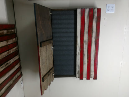 Liberty Home Concealment Large Vertical Hanging American Flag Gun Concealment Case