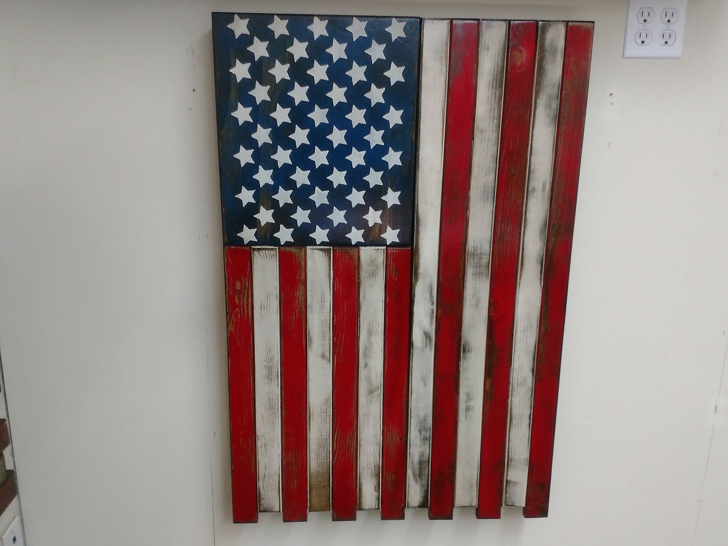 Liberty Home Concealment Large Vertical Hanging American Flag Gun Concealment Case