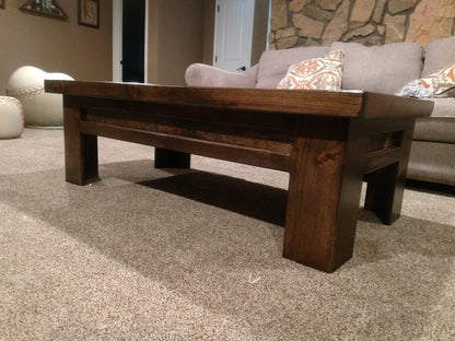 Liberty Home Concealment Rustic American Flag Gun Storage Coffee Table
