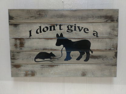 Liberty Home Concealment “I Don't Give A Rat's Ass” Gun Concealment Wall Art