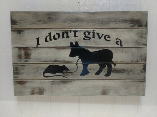 Liberty Home Concealment “I Don't Give A Rat's Ass” Gun Concealment Wall Art