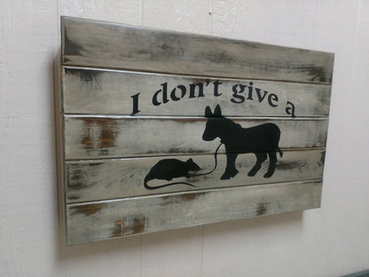 Liberty Home Concealment “I Don't Give A Rat's Ass” Gun Concealment Wall Art