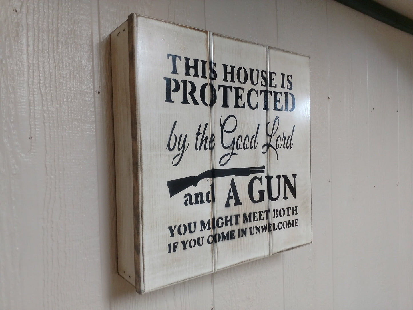 Liberty Home Concealment "This House" wall art box.