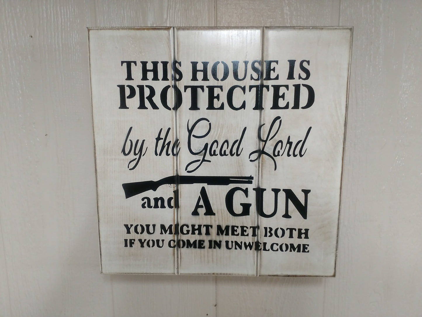Liberty Home Concealment "This House" wall art box.