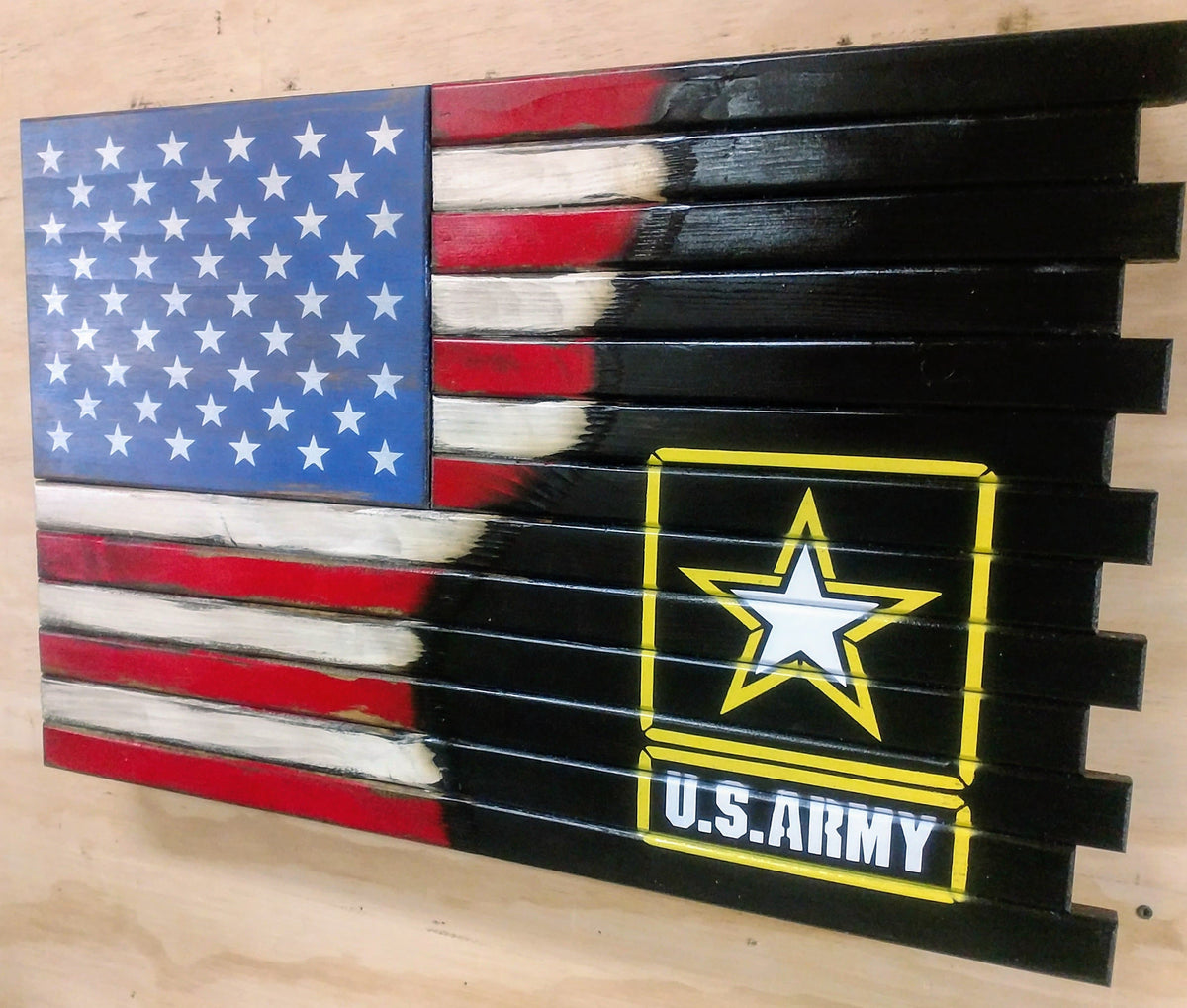 Liberty Home Concealment Small Hidden Gun Case with ½ USA Flag and ½ Graphic Design