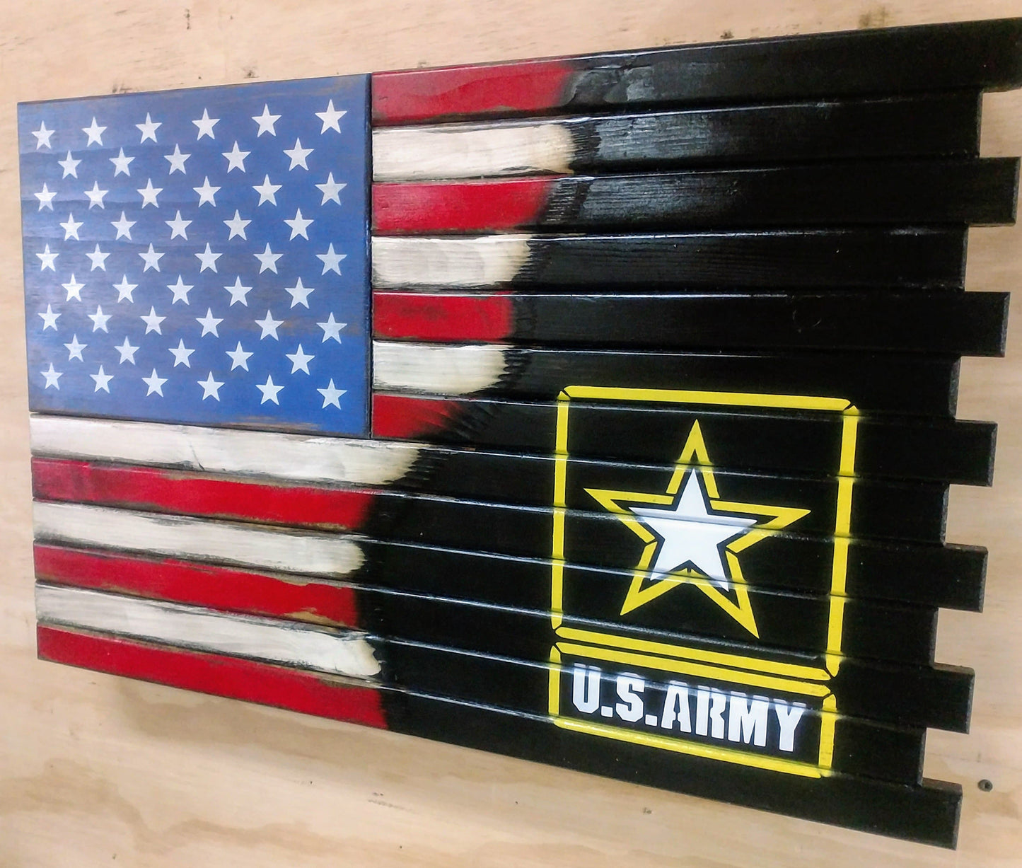 Liberty Home Concealment Small Hidden Gun Case with ½ USA Flag and ½ Graphic Design