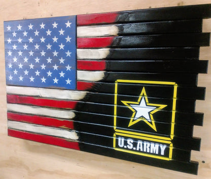 Liberty Home Concealment Premium 2 Compartment Gun Case - Half Flag & Half Logo Designs