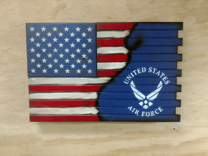 Liberty Home Concealment Deluxe 3 Compartment Gun Concealment Case (Hybrid American Flag Designs)