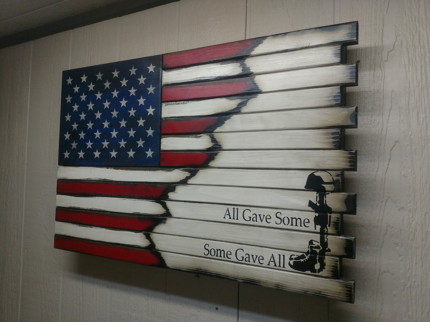 Liberty Home Concealment Small 2 Compartment Gun Case - Half Flag & Half Logo Designs