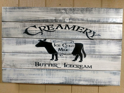 Liberty Home Concealment "Ice Cold Milk" Farmhouse Style Gun Concealment Wall Art