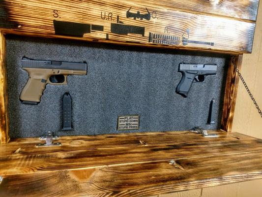 Liberty Home Concealment Charred AR-15 "Join or Die" Hidden Gun Storage Sign