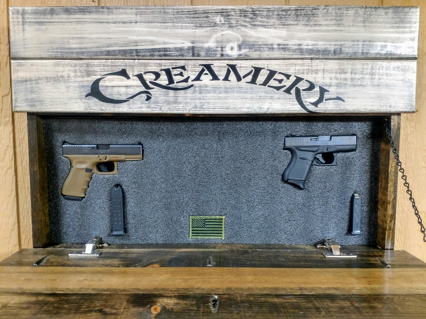 Liberty Home Concealment "Ice Cold Milk" Farmhouse Style Gun Concealment Wall Art