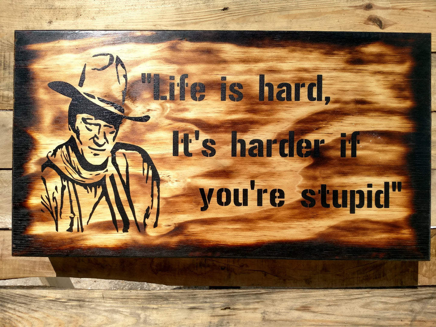 Liberty Home Concealment "Life is Hard" Mini Gun Storage Sign