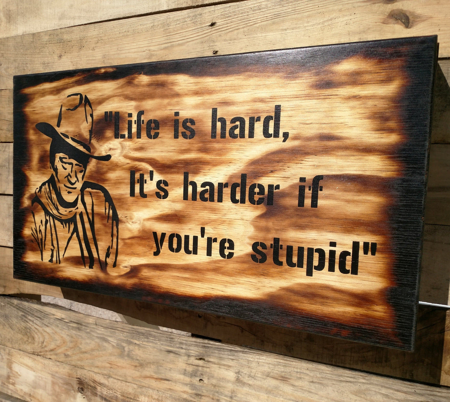 Liberty Home Concealment "Life is Hard" Mini Gun Storage Sign