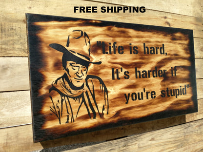 Liberty Home Concealment "Life is Hard" Mini Gun Storage Sign