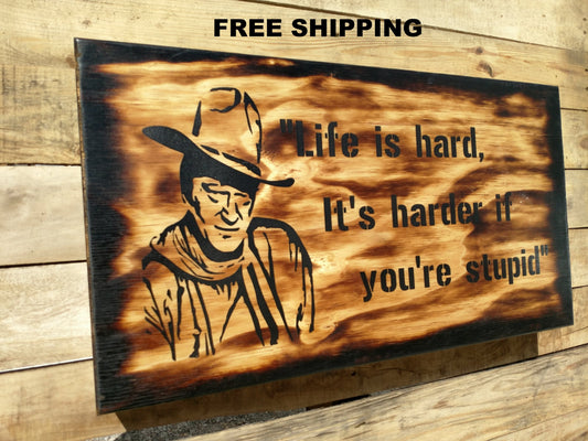 Liberty Home Concealment "Life is Hard" Mini Gun Storage Sign
