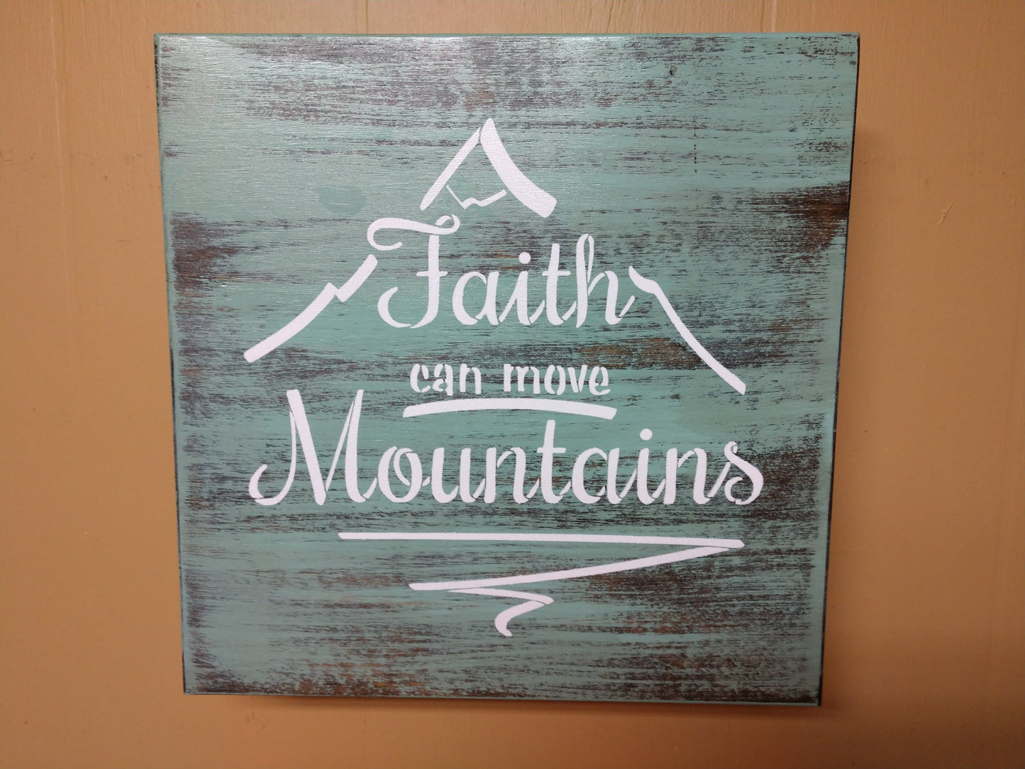 Liberty Home Concealment “FAITH CAN MOVE MOUNTAINS” MINI CONCEALMENT WALL ART BOX