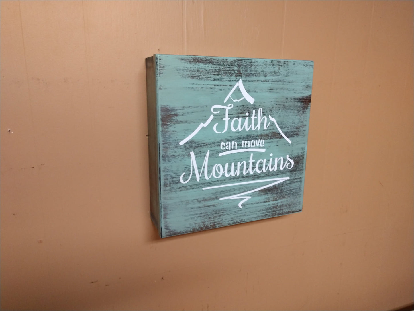 Liberty Home Concealment “FAITH CAN MOVE MOUNTAINS” MINI CONCEALMENT WALL ART BOX