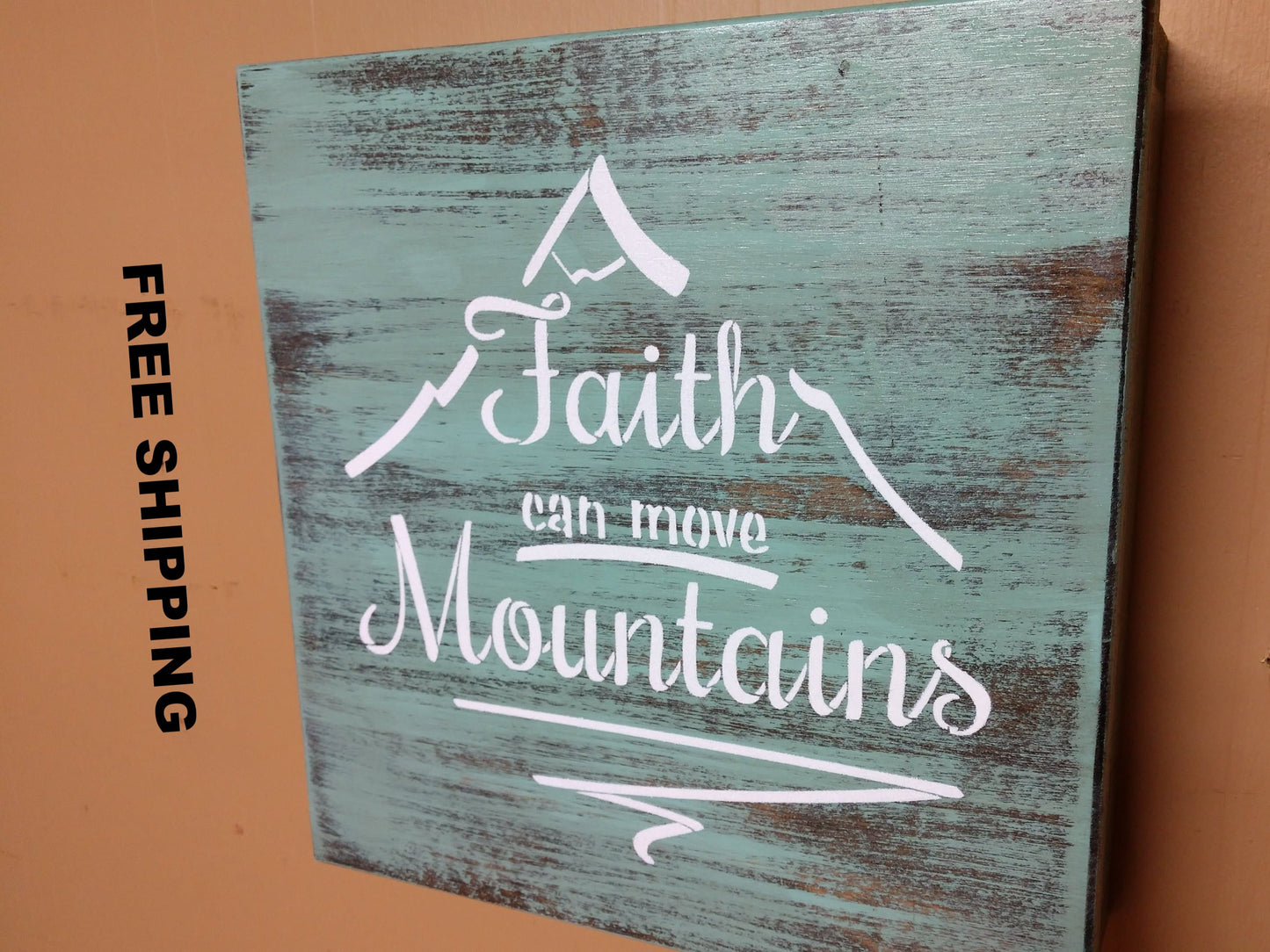 Liberty Home Concealment “FAITH CAN MOVE MOUNTAINS” MINI CONCEALMENT WALL ART BOX