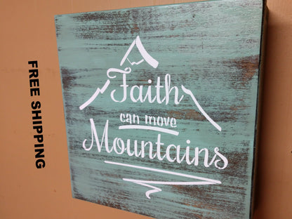 Liberty Home Concealment “FAITH CAN MOVE MOUNTAINS” MINI CONCEALMENT WALL ART BOX