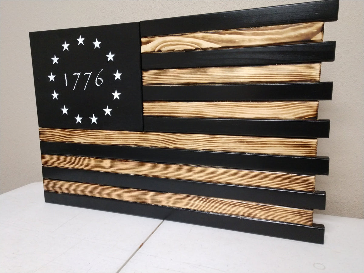 Liberty Home Concealment Dual Compartment Small American Flag Gun Concealment Case