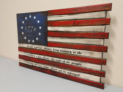 Liberty Home Concealment Single Compartment Small American Flag Gun Concealment Case