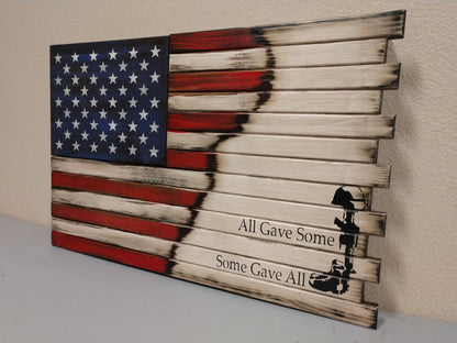 Liberty Home Concealment Small Hidden Gun Case with ½ USA Flag and ½ Graphic Design