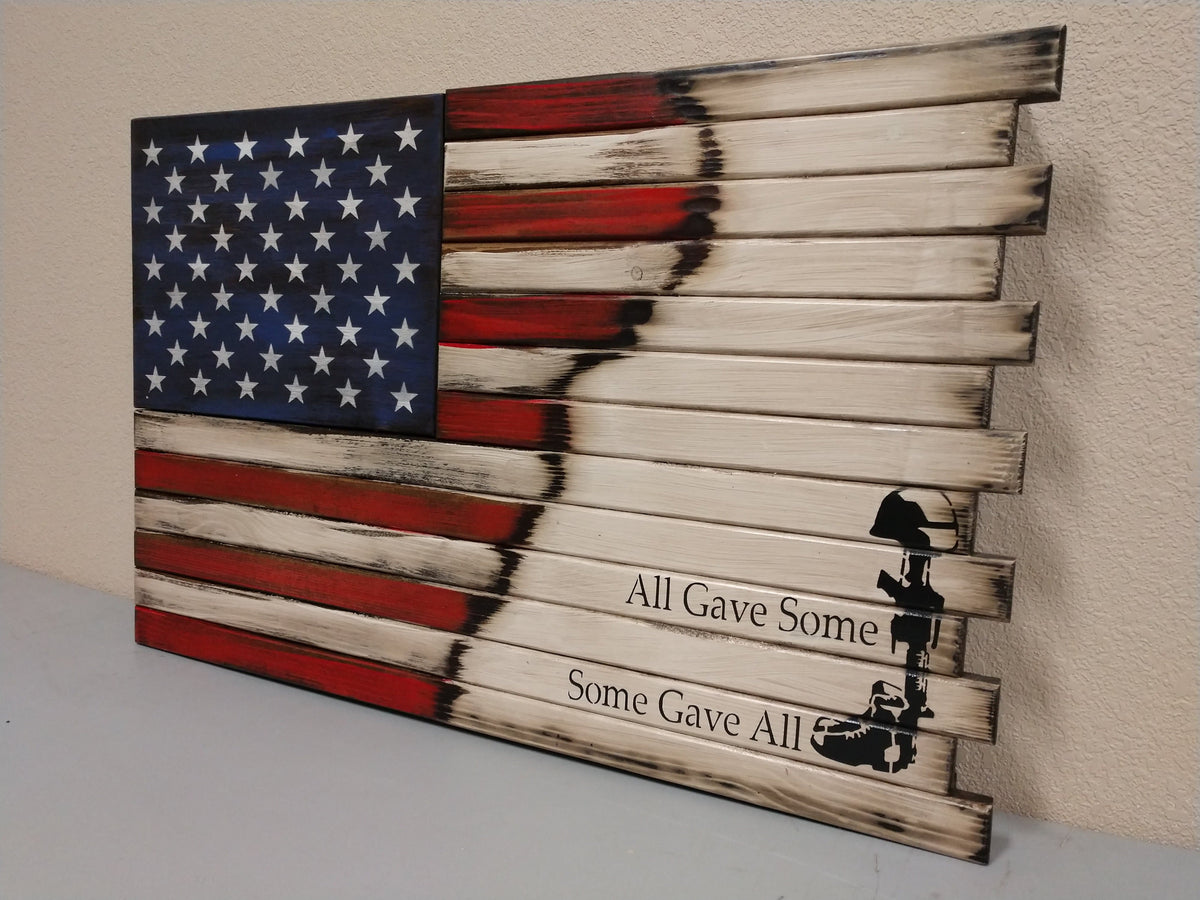 Liberty Home Concealment Small Hidden Gun Case with ½ USA Flag and ½ Graphic Design