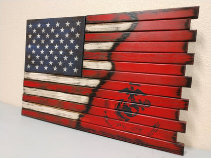 Liberty Home Concealment Small 2 Compartment Gun Case - Half Flag & Half Logo Designs