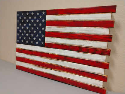Liberty Home Concealment Large American Flag Gun Concealment Case with 2 Compartments