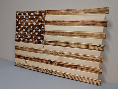 Liberty Home Concealment Large American Flag Gun Concealment Case with 2 Compartments