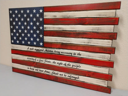 Liberty Home Concealment Large American Flag Gun Concealment Case with 2 Compartments