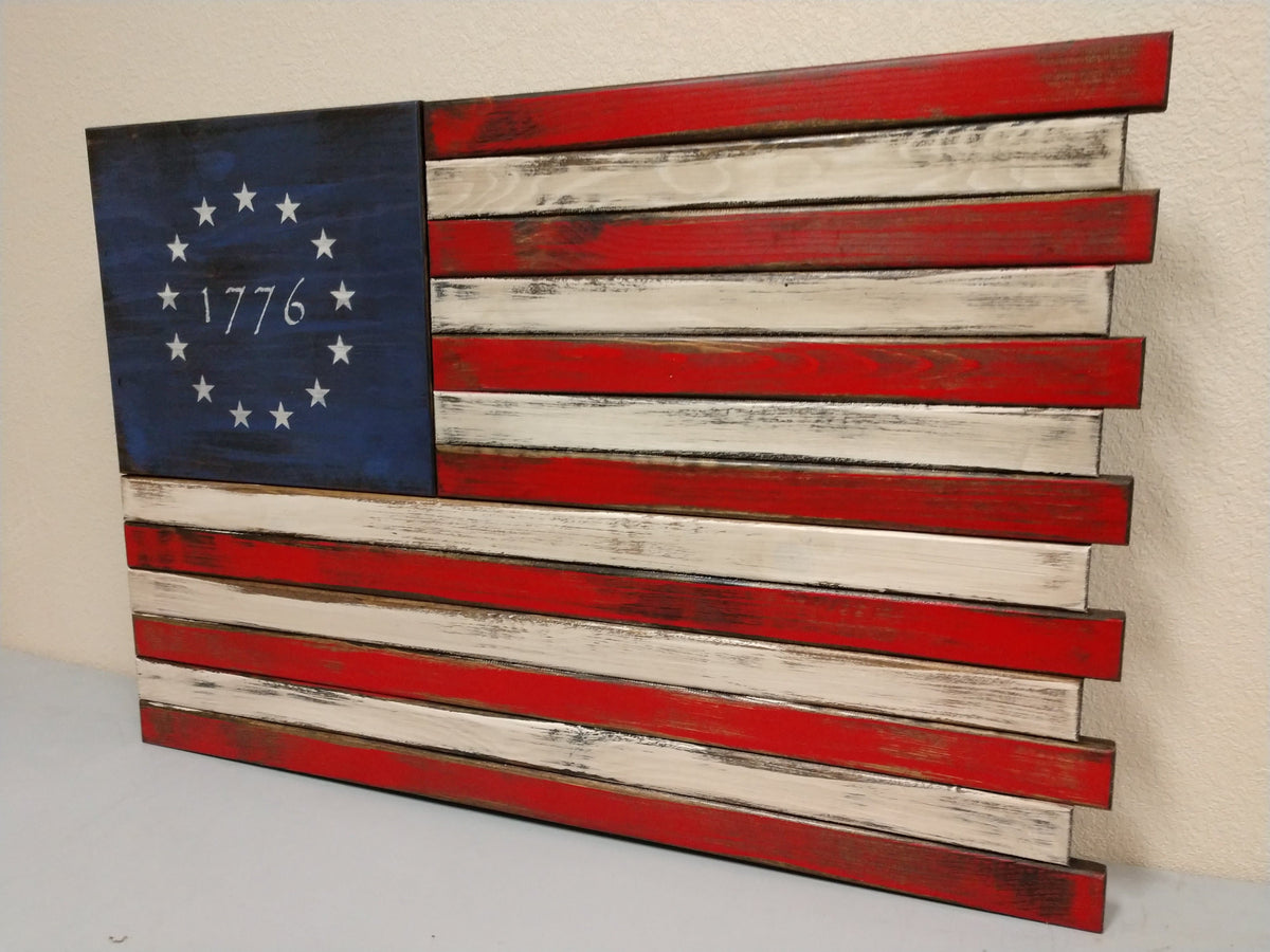 Liberty Home Concealment Large American Flag Gun Concealment Case with 2 Compartments