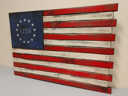 Liberty Home Concealment Large American Flag Gun Concealment Case with 2 Compartments