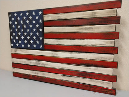 Liberty Home Concealment Large American Flag Gun Concealment Case with 2 Compartments