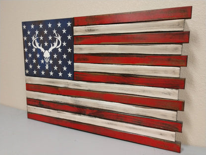 Liberty Home Concealment Large American Flag Gun Concealment Case with 2 Compartments