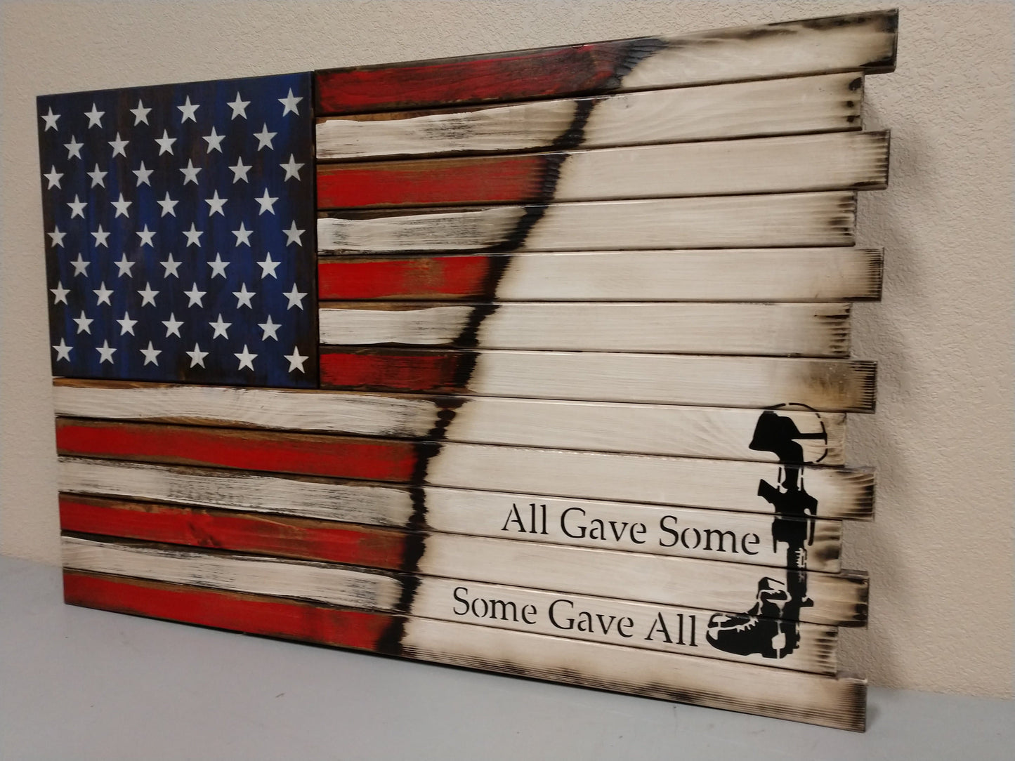 Liberty Home Concealment Premium 2 Compartment Gun Case - Half Flag & Half Logo Designs