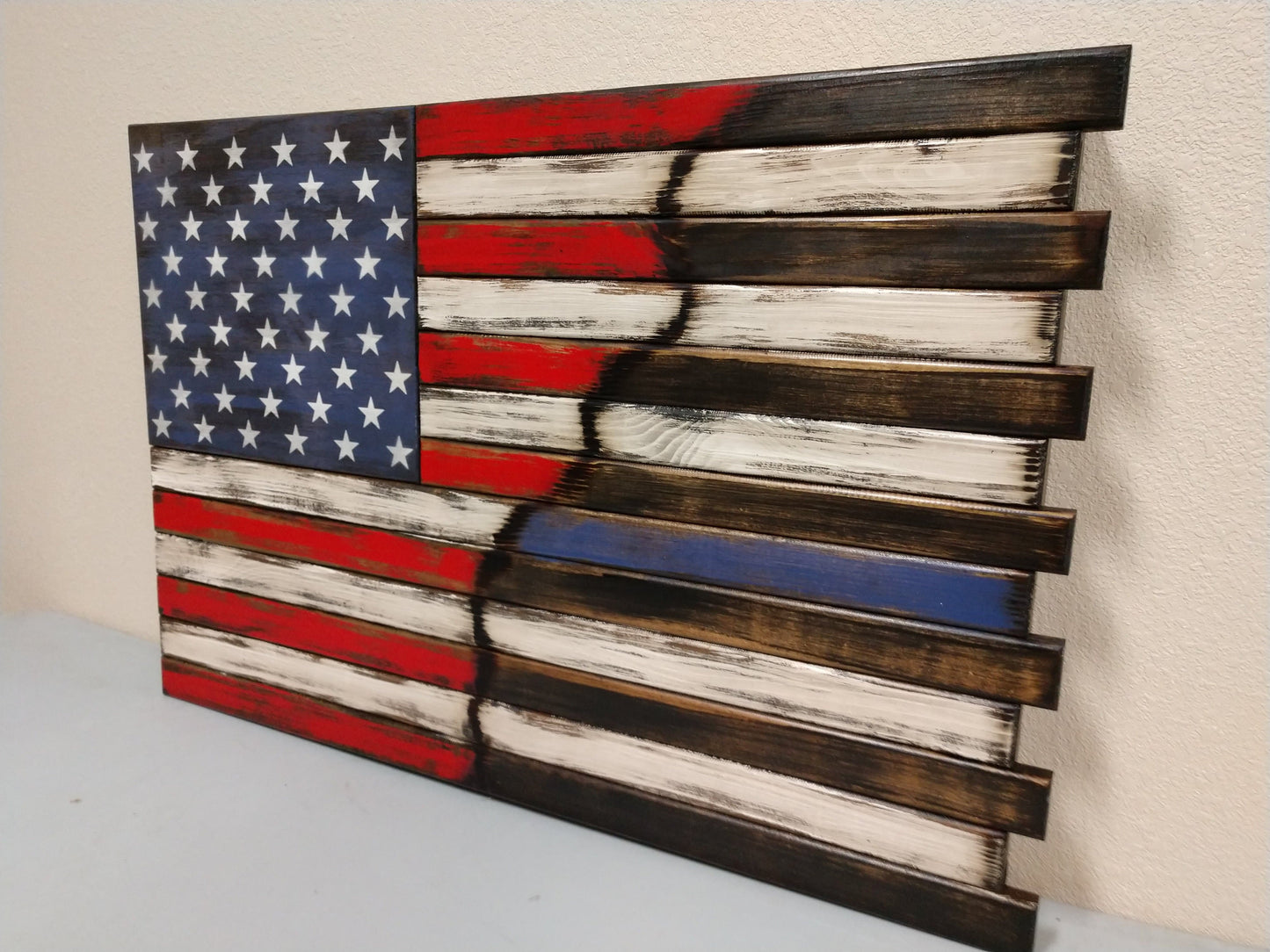 Liberty Home Concealment Premium 2 Compartment Gun Case - Half Flag & Half Logo Designs